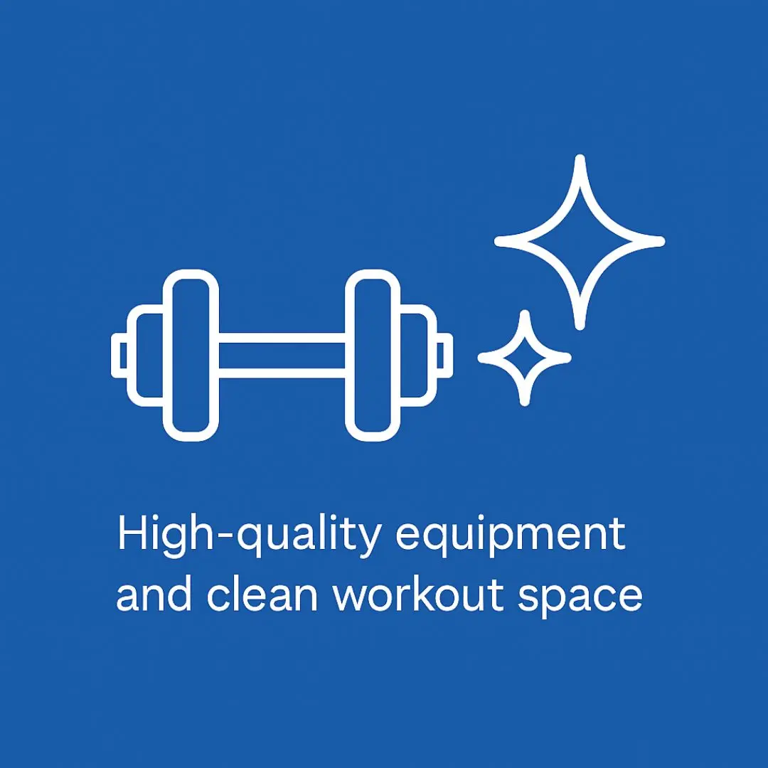  A clean and spacious gym environment equipped with high-quality workout machines, promoting an effective fitness experience.